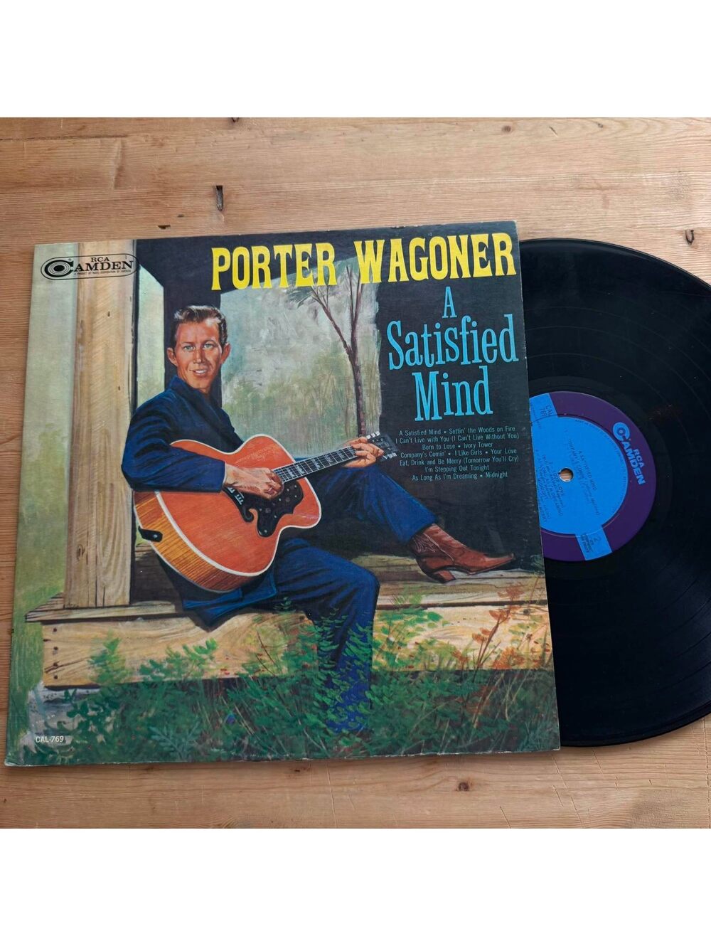 Porter Wagoner - A Satisfied Mind 33rpm VG+ VR27